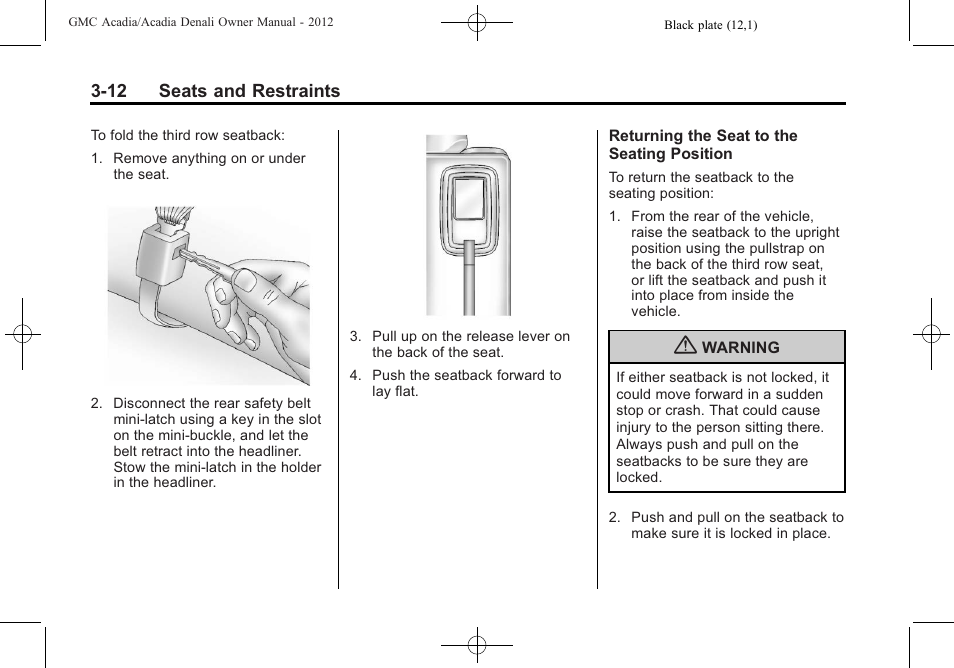 GMC 2012 Acadia User Manual | Page 66 / 456