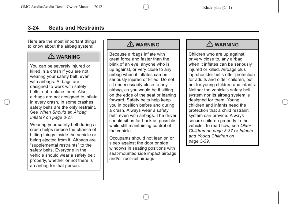 GMC 2012 Acadia User Manual | Page 78 / 456