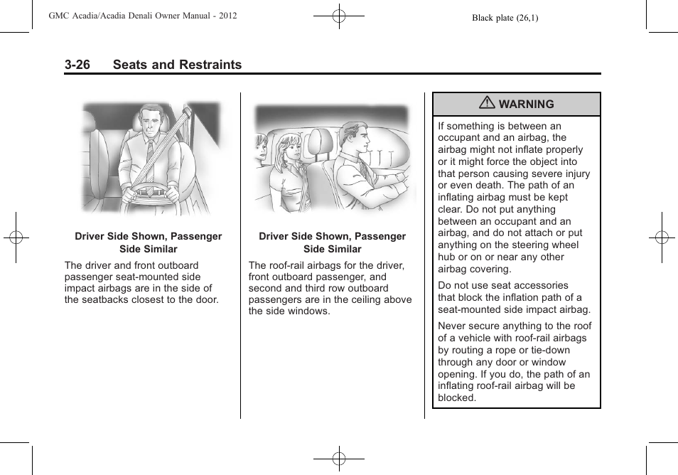 GMC 2012 Acadia User Manual | Page 80 / 456