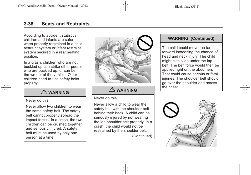 GMC 2012 Acadia User Manual | Page 92 / 456