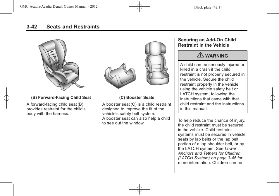 GMC 2012 Acadia User Manual | Page 96 / 456