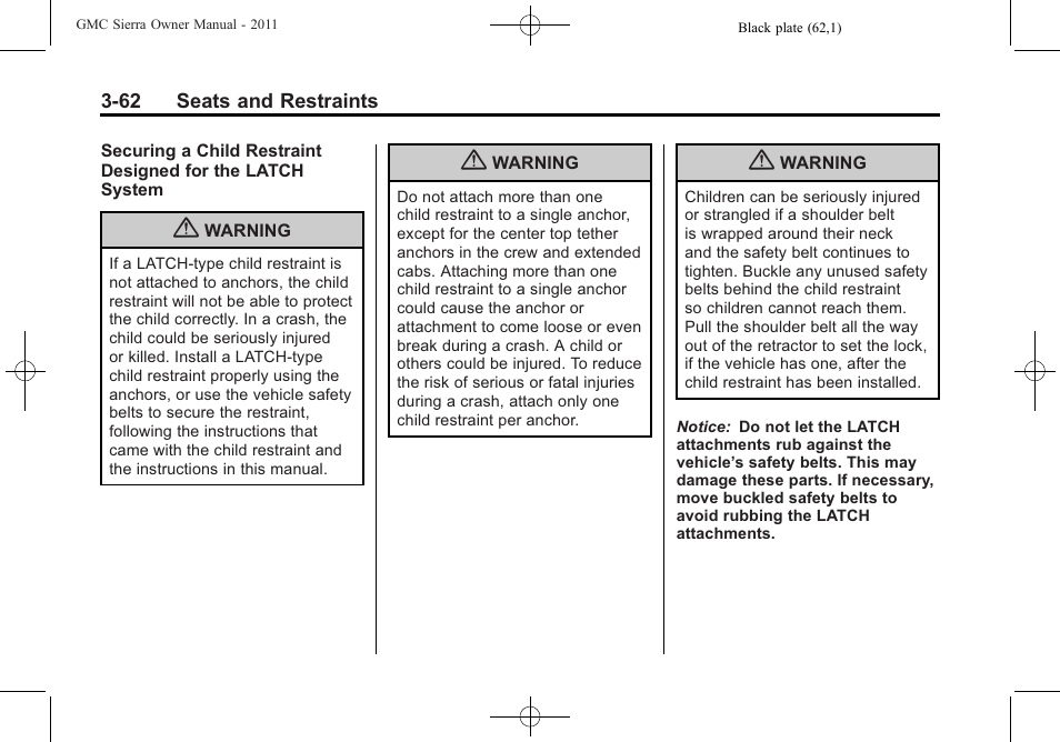 GMC 2011 Sierra User Manual | Page 130 / 594