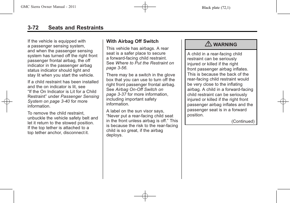 GMC 2011 Sierra User Manual | Page 140 / 594