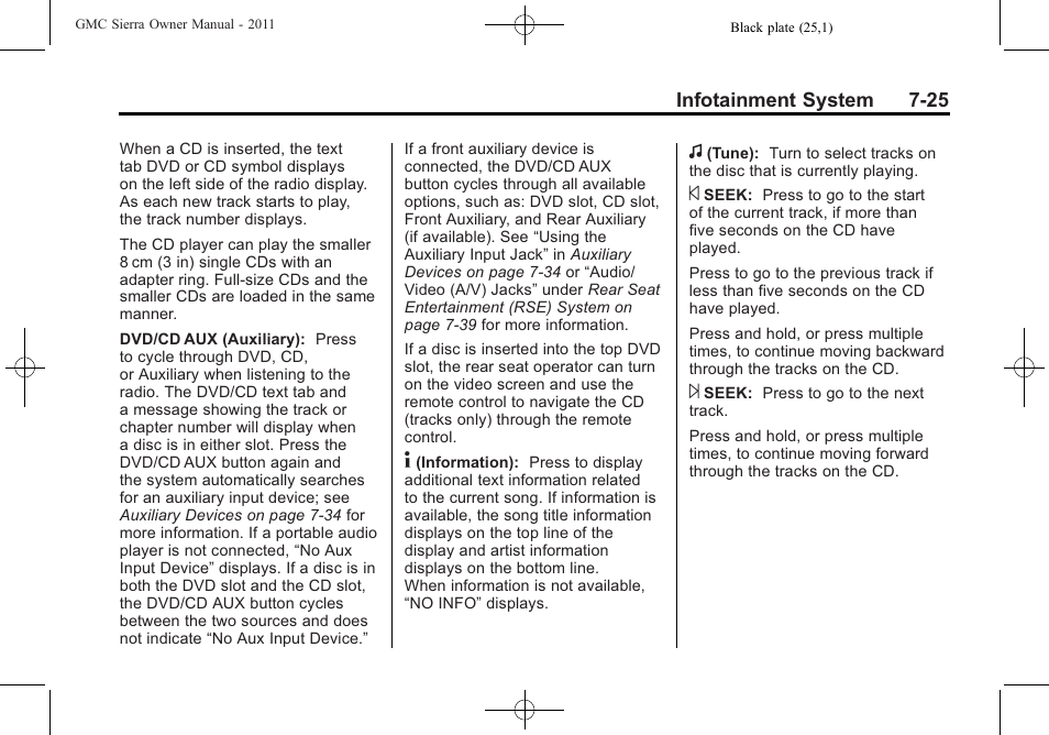 GMC 2011 Sierra User Manual | Page 251 / 594