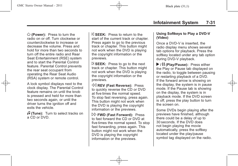 GMC 2011 Sierra User Manual | Page 257 / 594