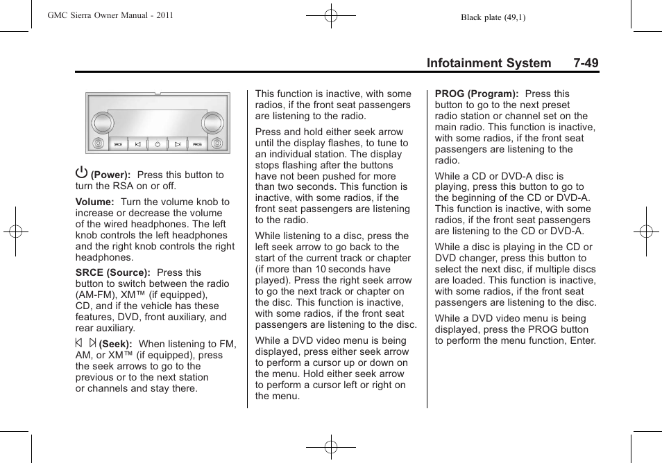 GMC 2011 Sierra User Manual | Page 275 / 594