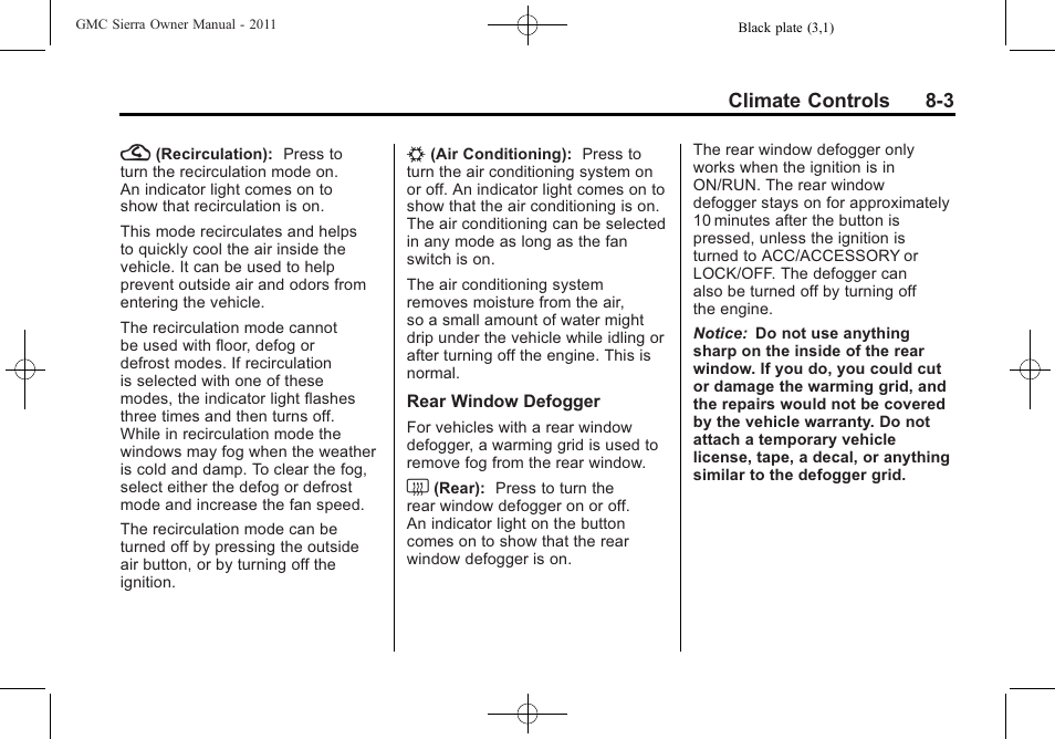 GMC 2011 Sierra User Manual | Page 285 / 594