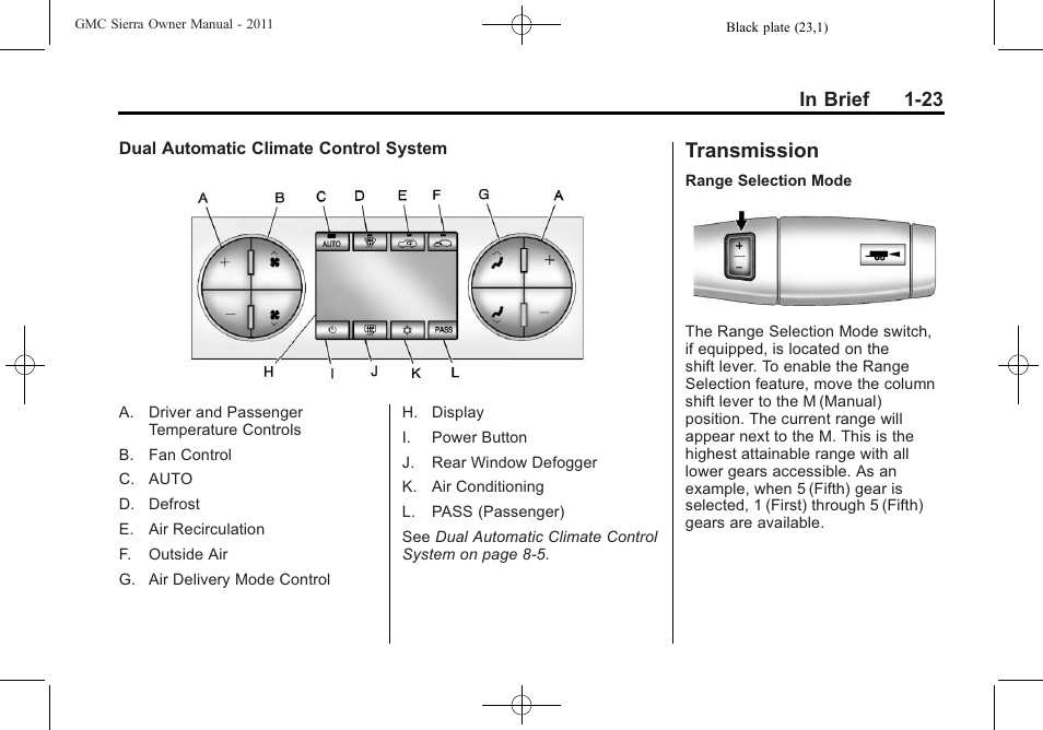 Transmission, Transmission -23 | GMC 2011 Sierra User Manual | Page 29 / 594