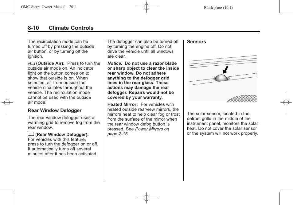 GMC 2011 Sierra User Manual | Page 292 / 594