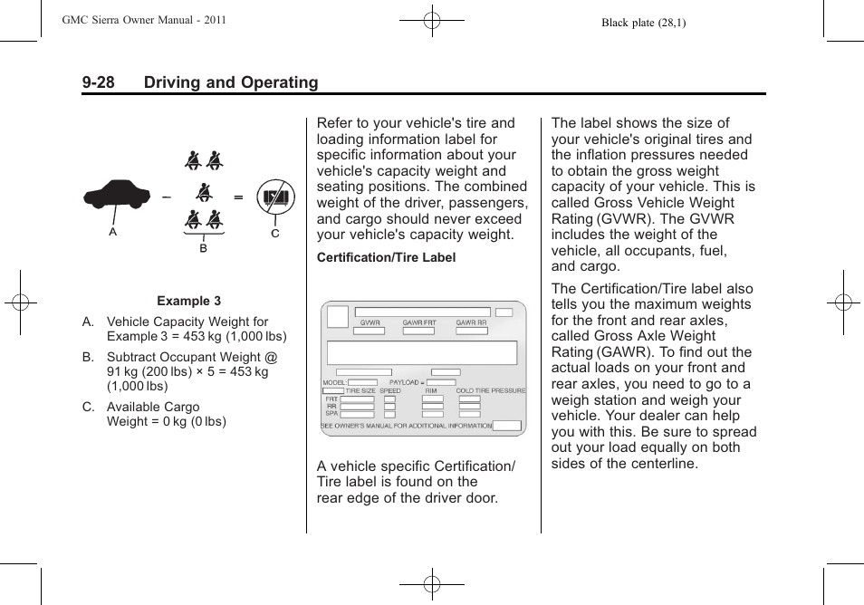 28 driving and operating | GMC 2011 Sierra User Manual | Page 322 / 594