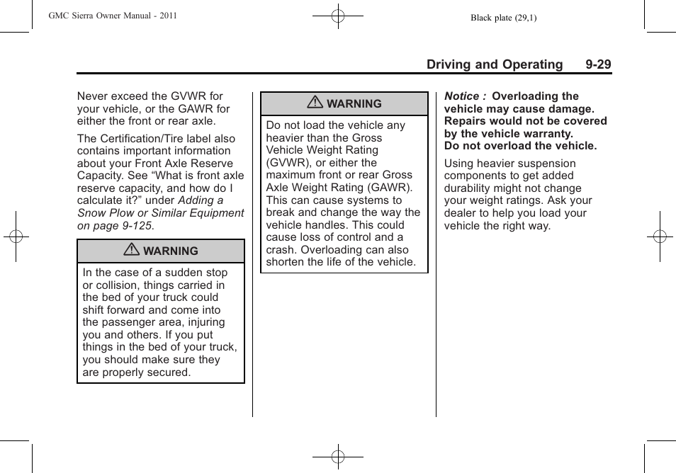 GMC 2011 Sierra User Manual | Page 323 / 594