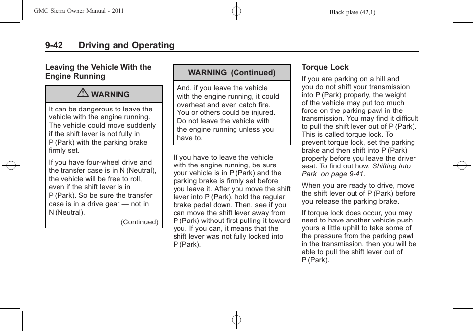 GMC 2011 Sierra User Manual | Page 336 / 594