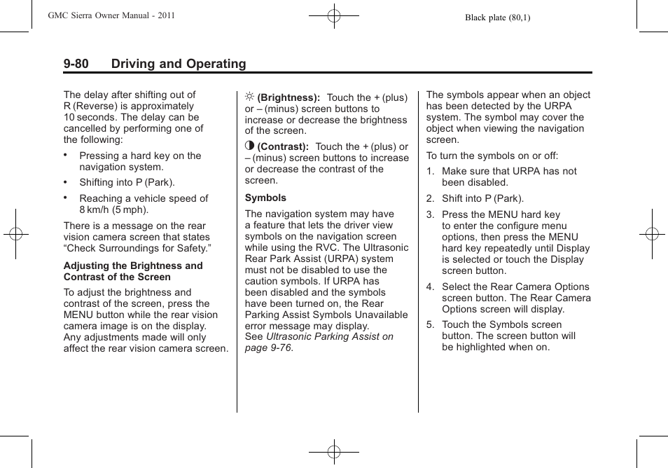 80 driving and operating | GMC 2011 Sierra User Manual | Page 374 / 594