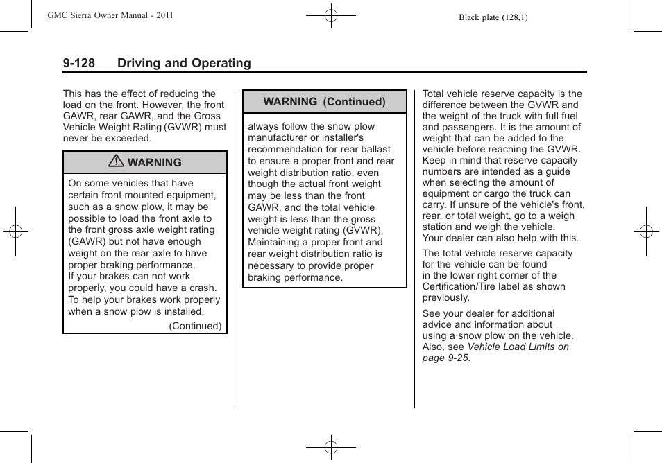 GMC 2011 Sierra User Manual | Page 422 / 594