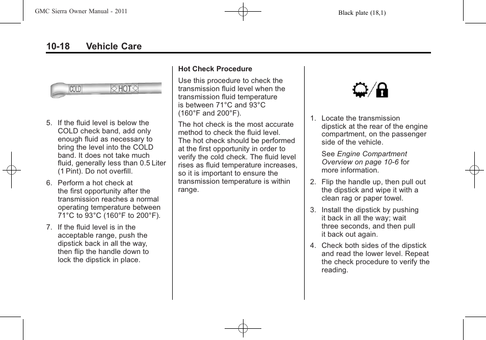 18 vehicle care | GMC 2011 Sierra User Manual | Page 442 / 594