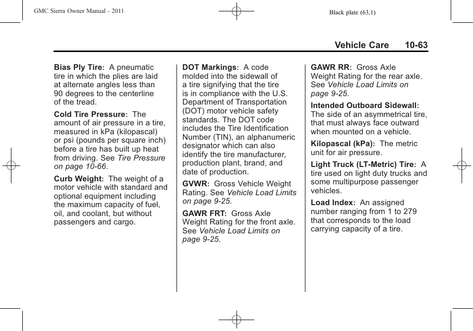 GMC 2011 Sierra User Manual | Page 487 / 594