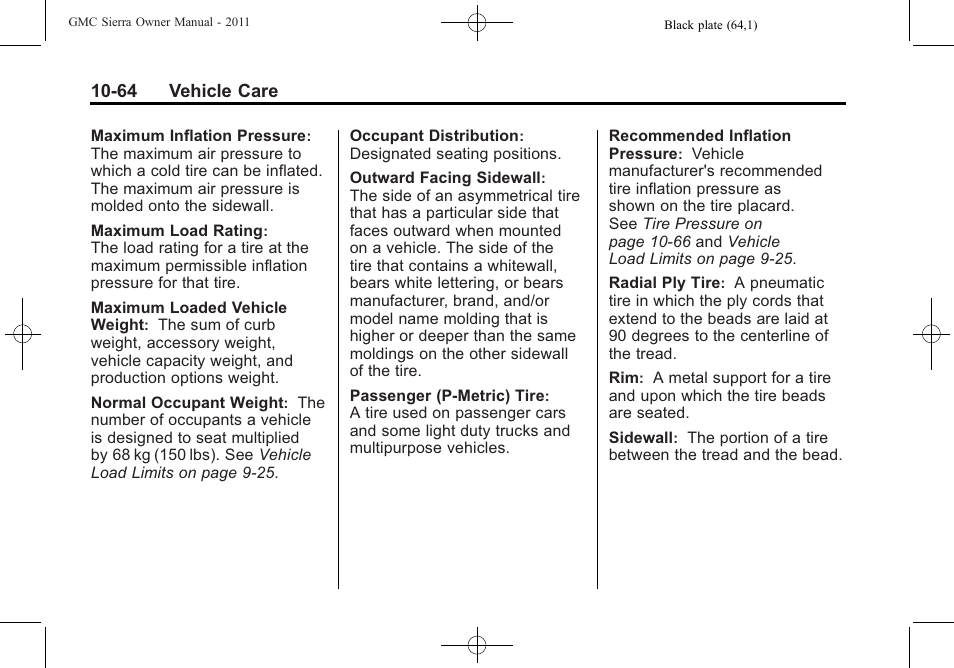 GMC 2011 Sierra User Manual | Page 488 / 594