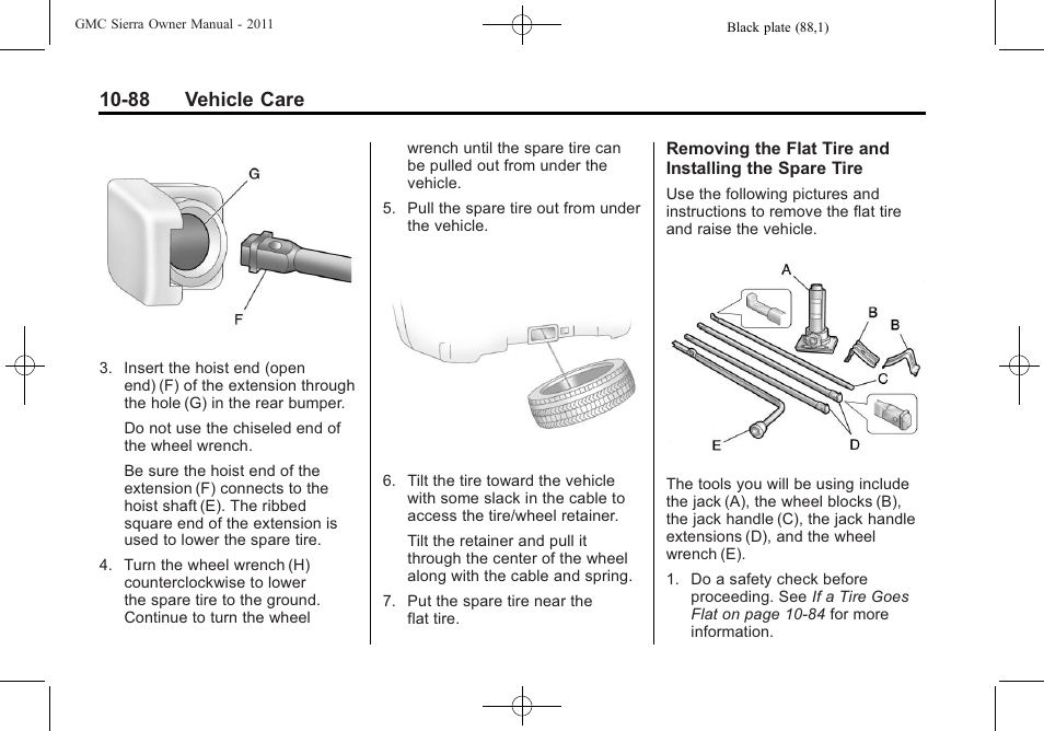 88 vehicle care | GMC 2011 Sierra User Manual | Page 512 / 594