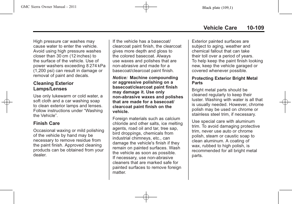 GMC 2011 Sierra User Manual | Page 533 / 594