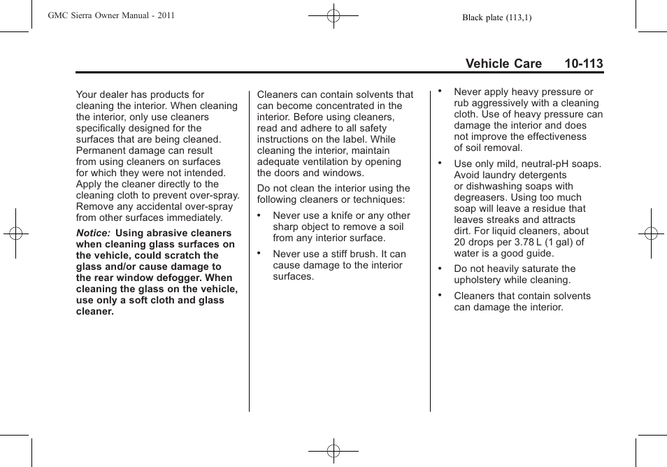 GMC 2011 Sierra User Manual | Page 537 / 594