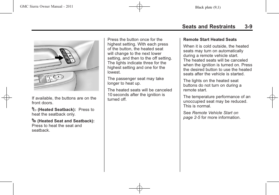 GMC 2011 Sierra User Manual | Page 77 / 594