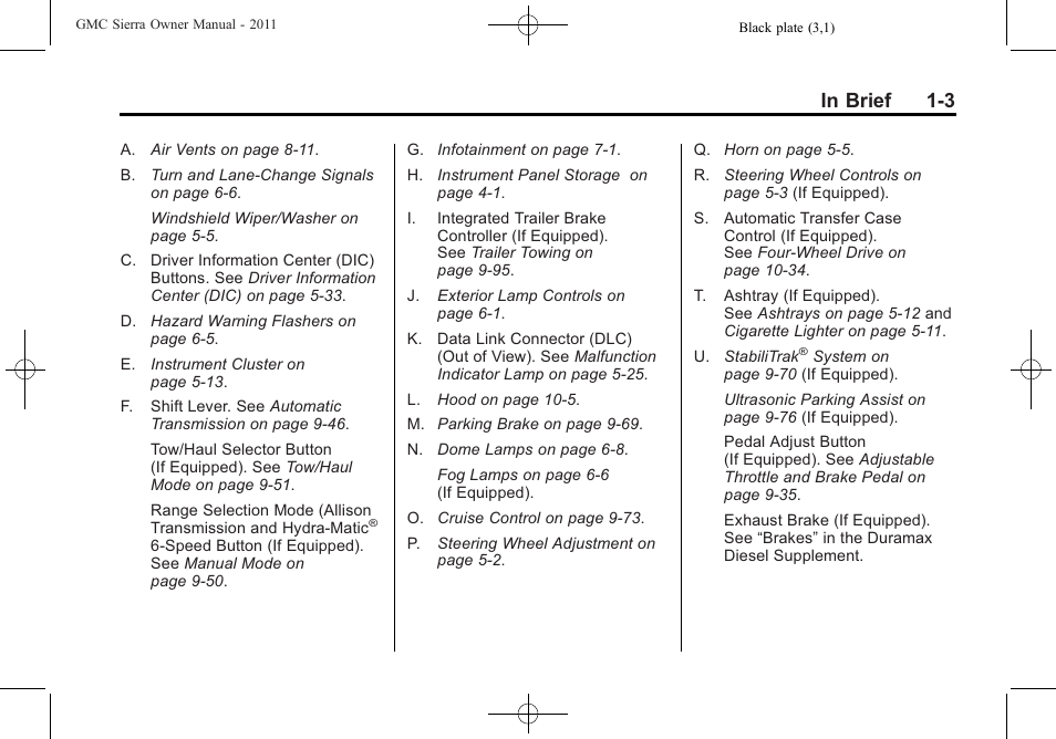 GMC 2011 Sierra User Manual | Page 9 / 594