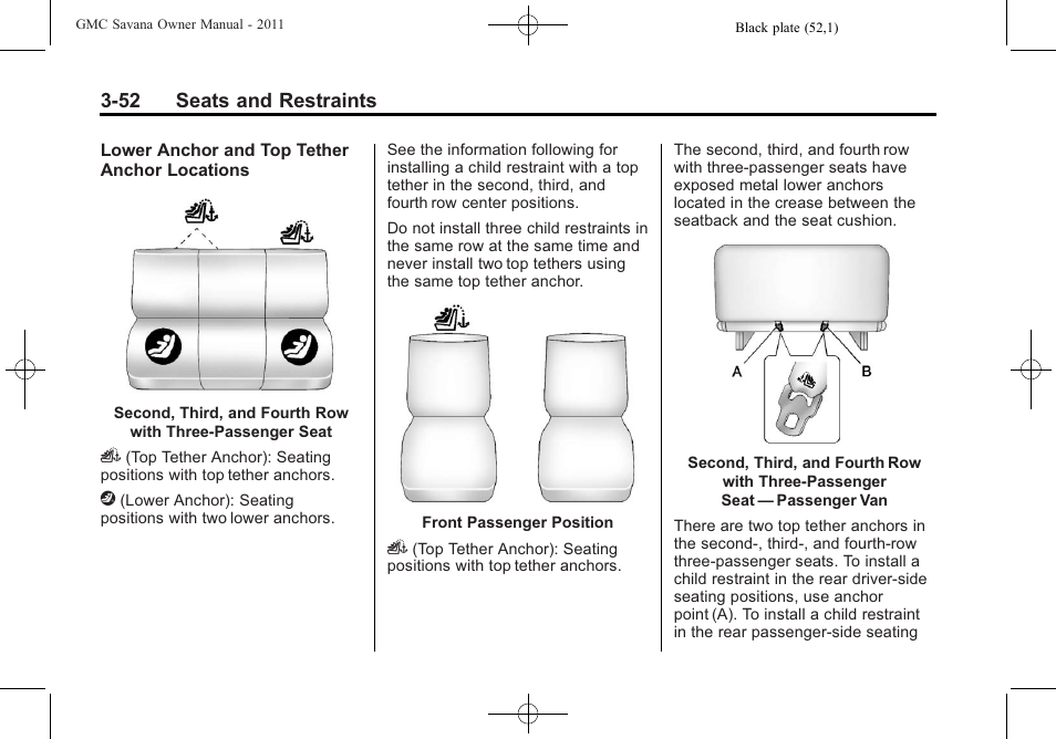 GMC 2011 Savana User Manual | Page 100 / 410
