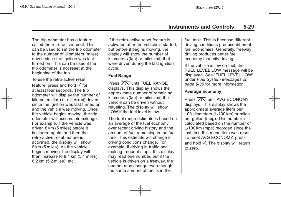 GMC 2011 Savana User Manual | Page 145 / 410