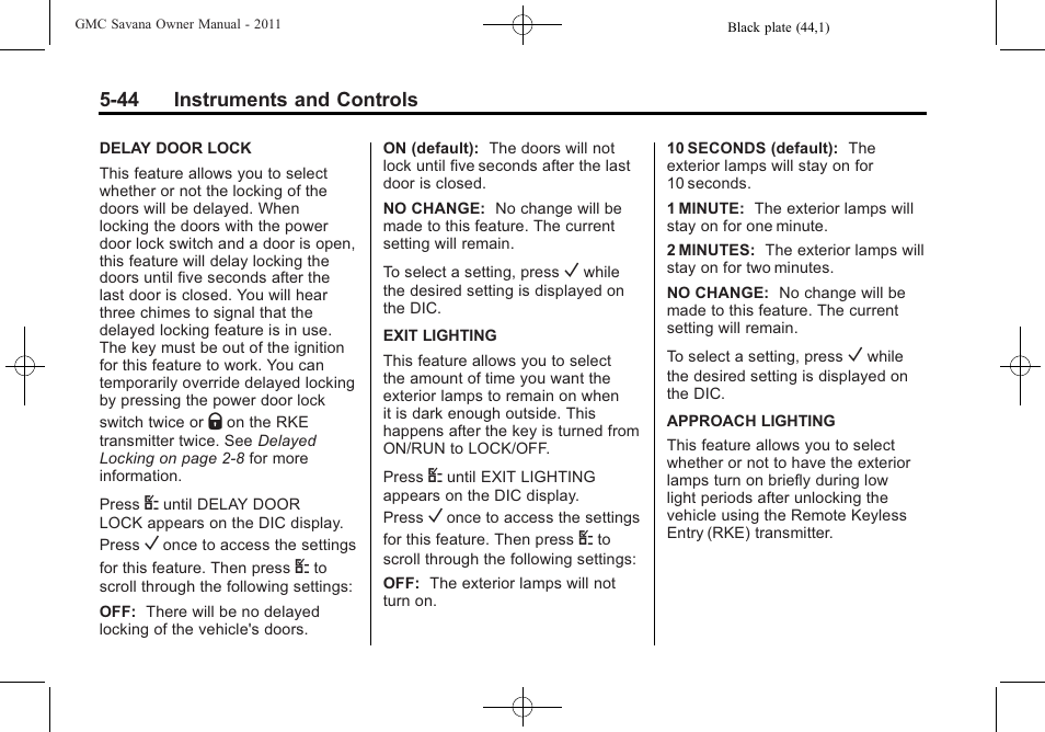 GMC 2011 Savana User Manual | Page 160 / 410