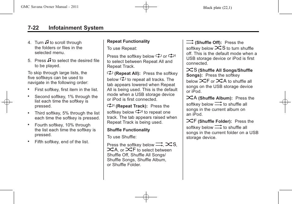 GMC 2011 Savana User Manual | Page 192 / 410