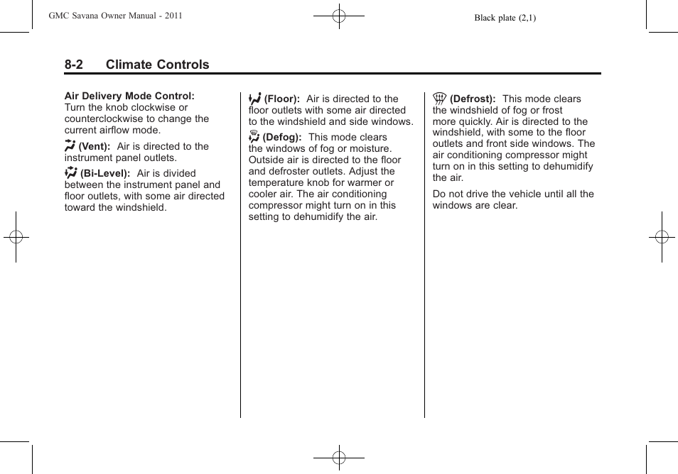 GMC 2011 Savana User Manual | Page 202 / 410