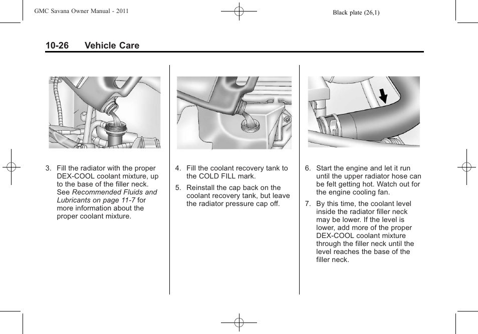 26 vehicle care | GMC 2011 Savana User Manual | Page 292 / 410