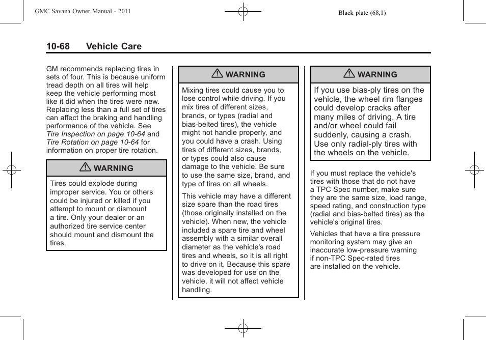 GMC 2011 Savana User Manual | Page 334 / 410