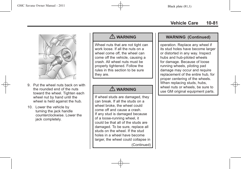 GMC 2011 Savana User Manual | Page 347 / 410