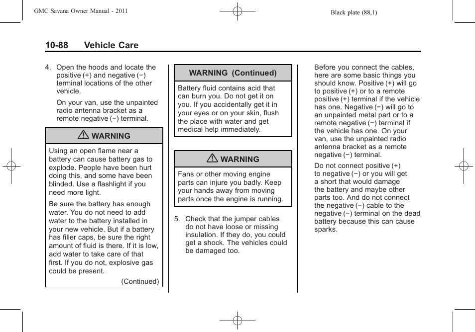 GMC 2011 Savana User Manual | Page 354 / 410