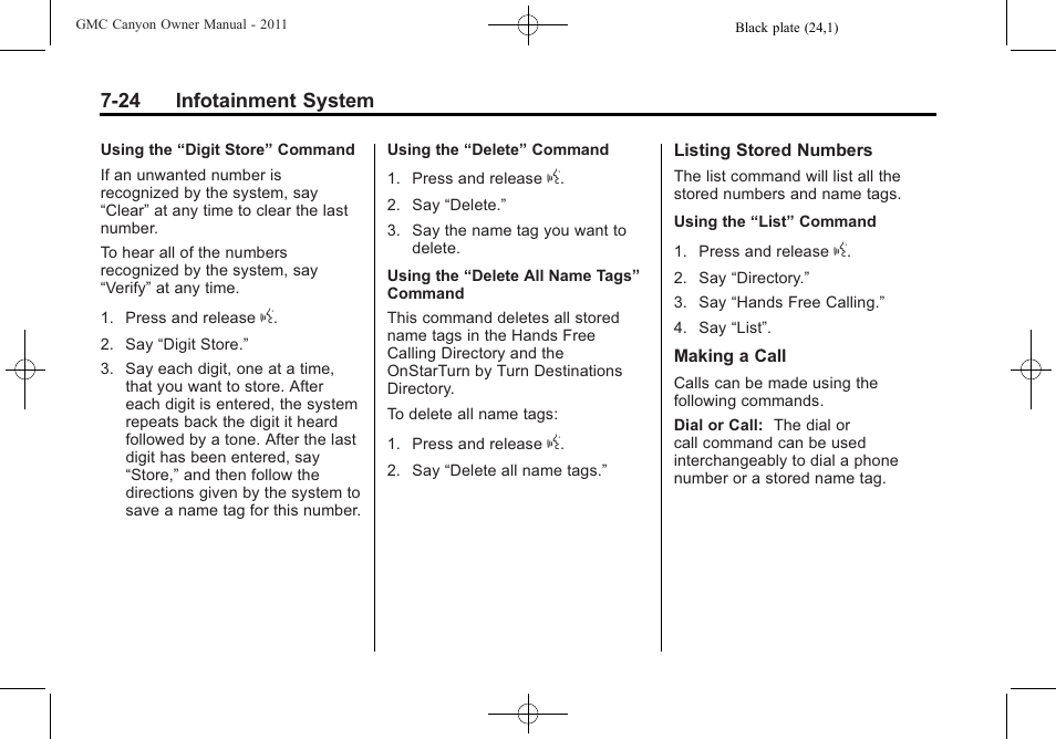 GMC 2011 Canyon User Manual | Page 174 / 406