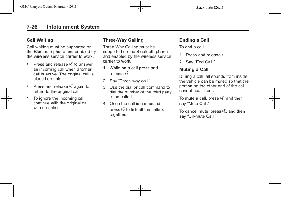 GMC 2011 Canyon User Manual | Page 176 / 406