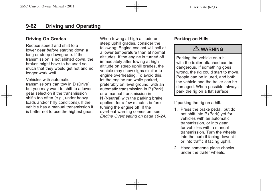 GMC 2011 Canyon User Manual | Page 244 / 406