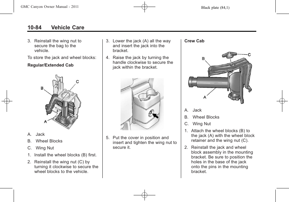 84 vehicle care | GMC 2011 Canyon User Manual | Page 336 / 406