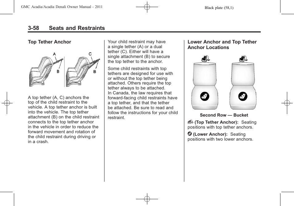 GMC 2011 Acadia User Manual | Page 114 / 478