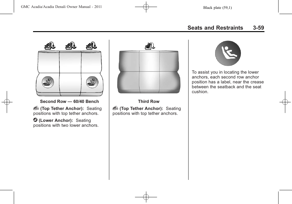 GMC 2011 Acadia User Manual | Page 115 / 478