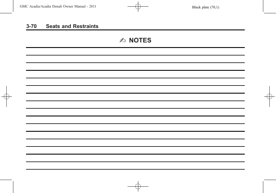 GMC 2011 Acadia User Manual | Page 126 / 478