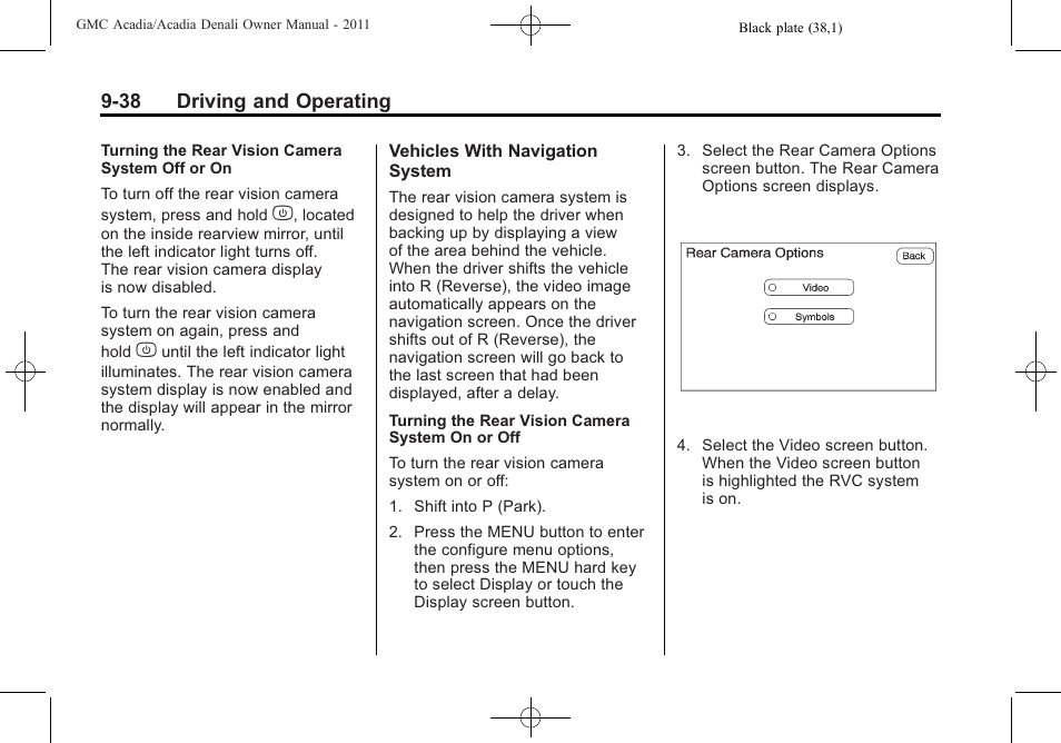 GMC 2011 Acadia User Manual | Page 310 / 478