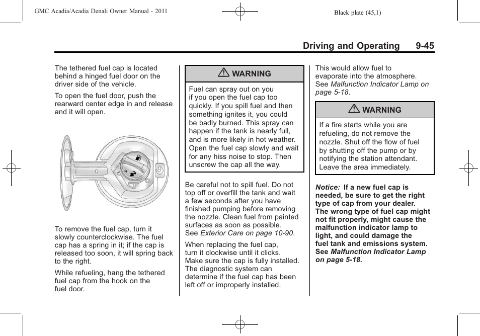 GMC 2011 Acadia User Manual | Page 317 / 478