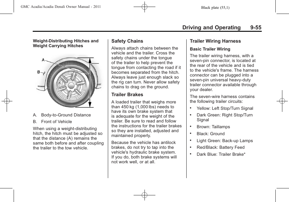 Driving and operating 9-55 | GMC 2011 Acadia User Manual | Page 327 / 478