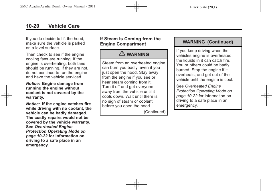 GMC 2011 Acadia User Manual | Page 348 / 478