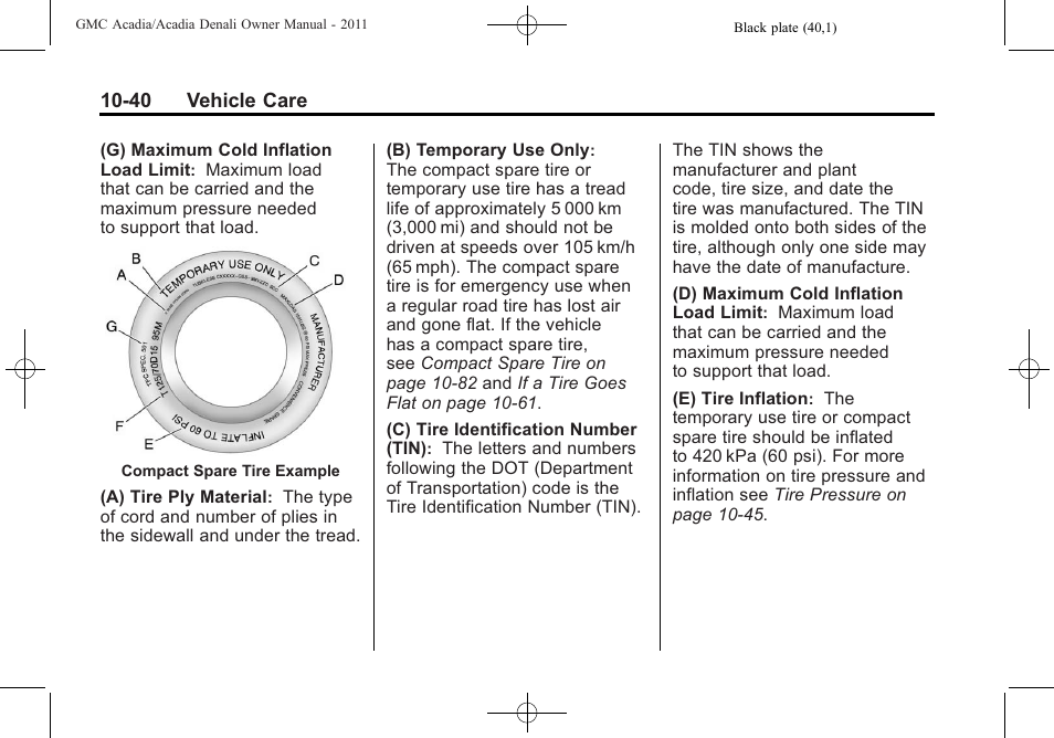 GMC 2011 Acadia User Manual | Page 368 / 478