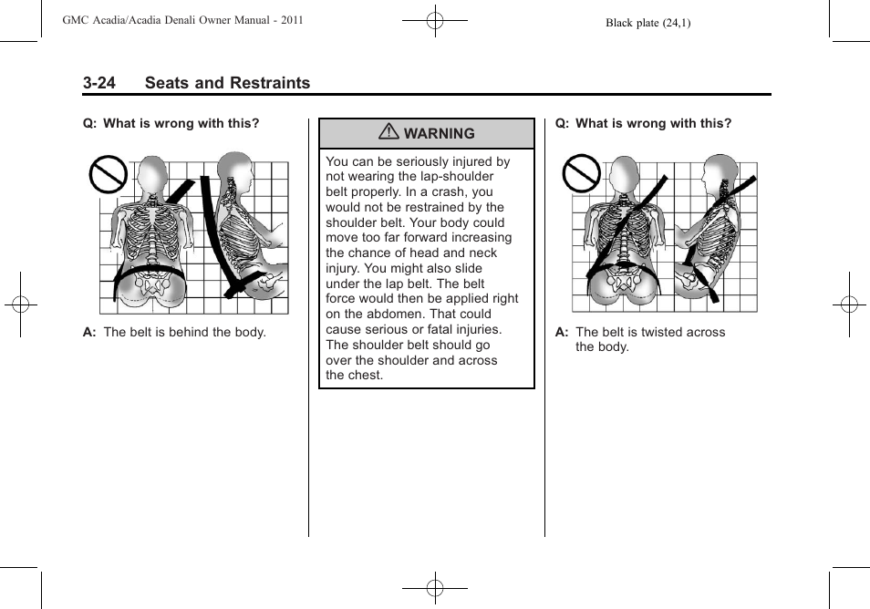 GMC 2011 Acadia User Manual | Page 80 / 478