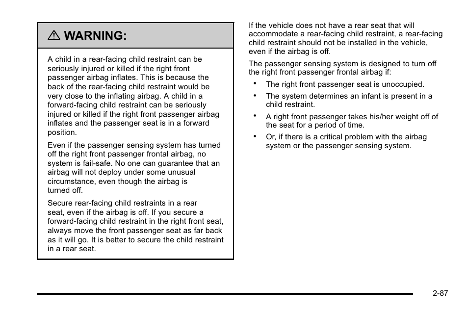 Warning | GMC 2010 Sierra User Manual | Page 129 / 658