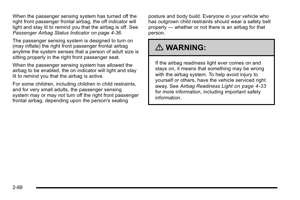 Warning | GMC 2010 Sierra User Manual | Page 130 / 658